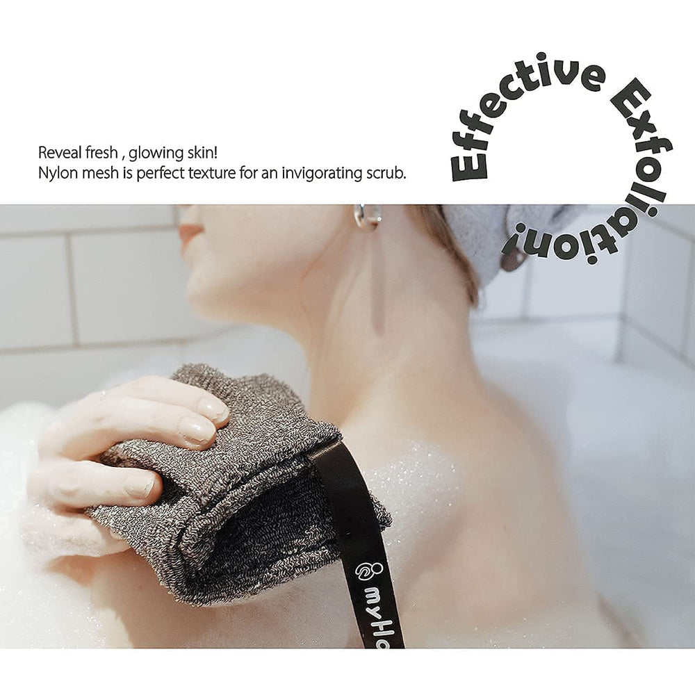 myHomeBody esponja exfoliante para cuerpo, ideal para exfoliar diariamente en la ducha