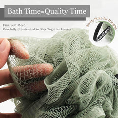 MyHomeBody esponja lufa 70 g verde salvia para baño elegante