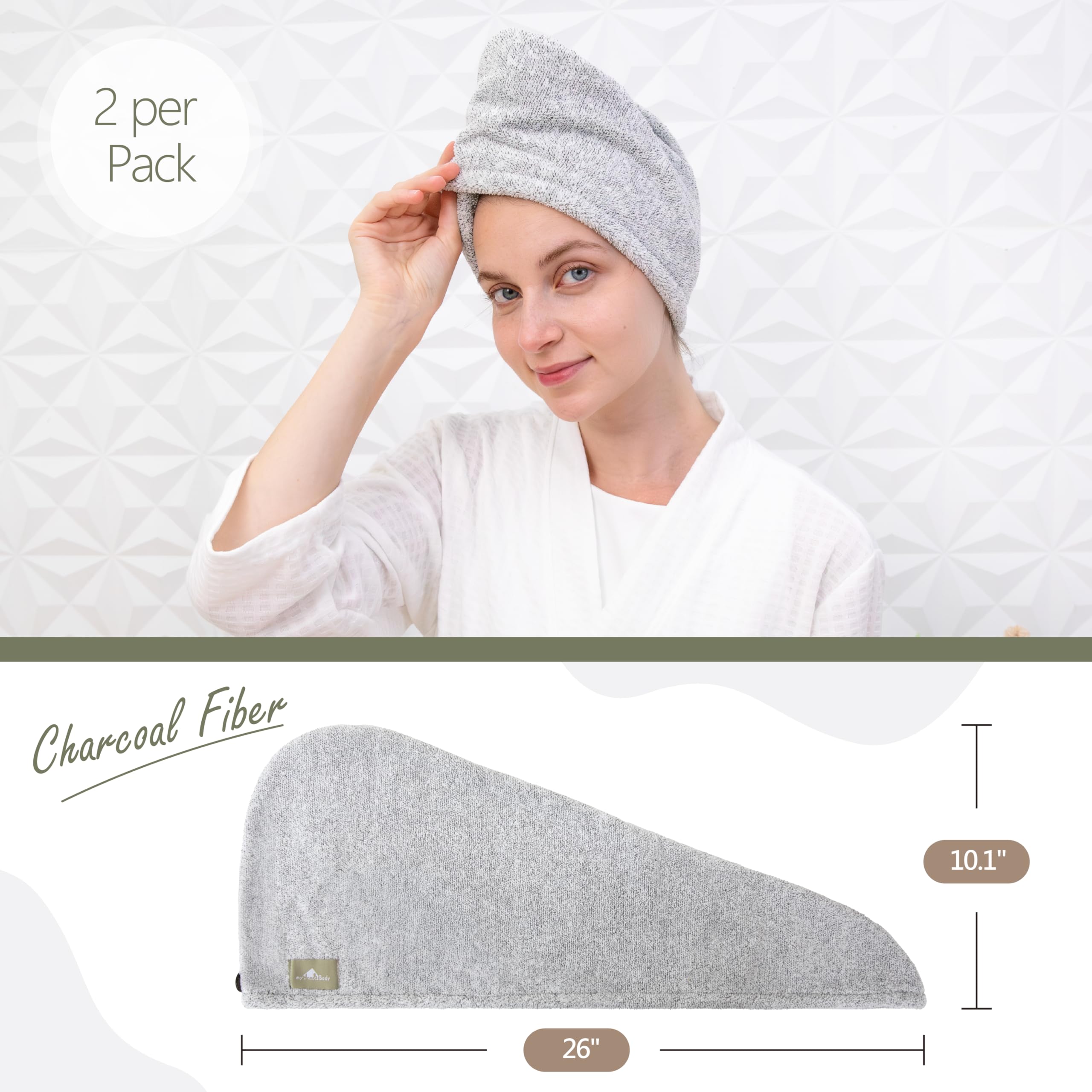myHomeBody fibra-carbon tacto suave que mejora la absorción.