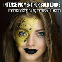 Mynena Matte Lipstick Black on lips during long-wear test