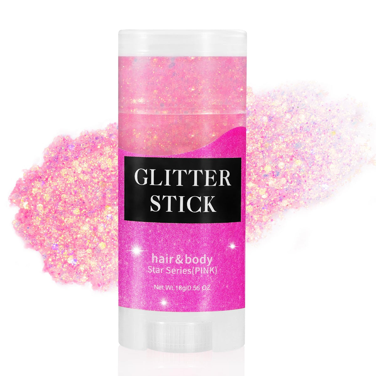Mysense barra brillo corporal rosa, efecto deslumbrante para cuerpo en fiestas