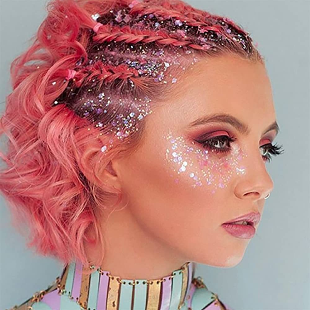 Mysense brillo raíces cabello rosa para look intenso