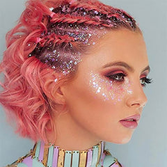 Mysense brillo raíces cabello rosa para look intenso