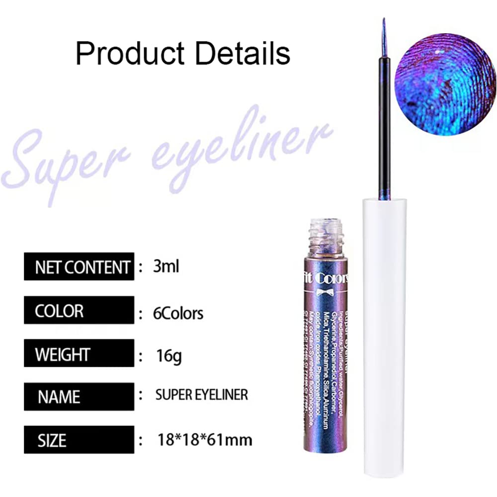Delineador Mysense con destello brillante para un acabado glamoroso.