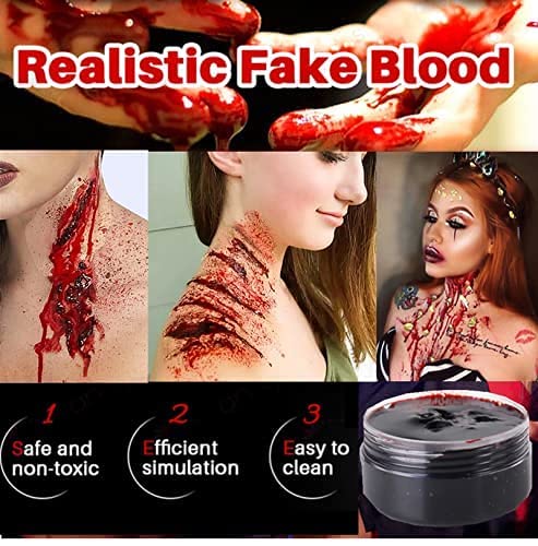 Mysense gel de sangre coagulada para acabados dramáticos.
