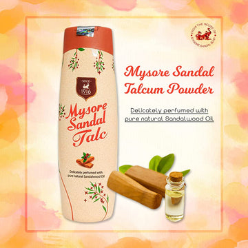Mysore Sandal Talco textura polvo: sensación suave y ligera al aplicar
