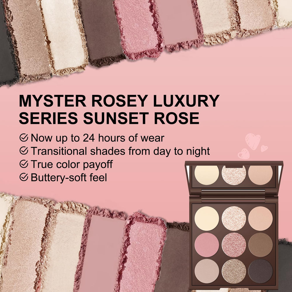 MYSTER ROSEY crease-resistant formula keeps color all day without reapplication.