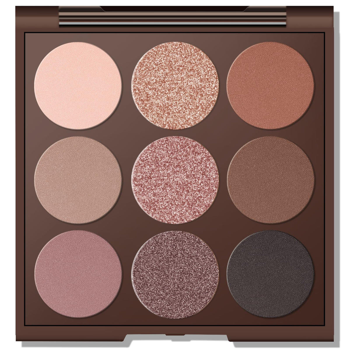 MYSTER ROSEY paleta sombras nude con espejo para looks naturales y diarios.