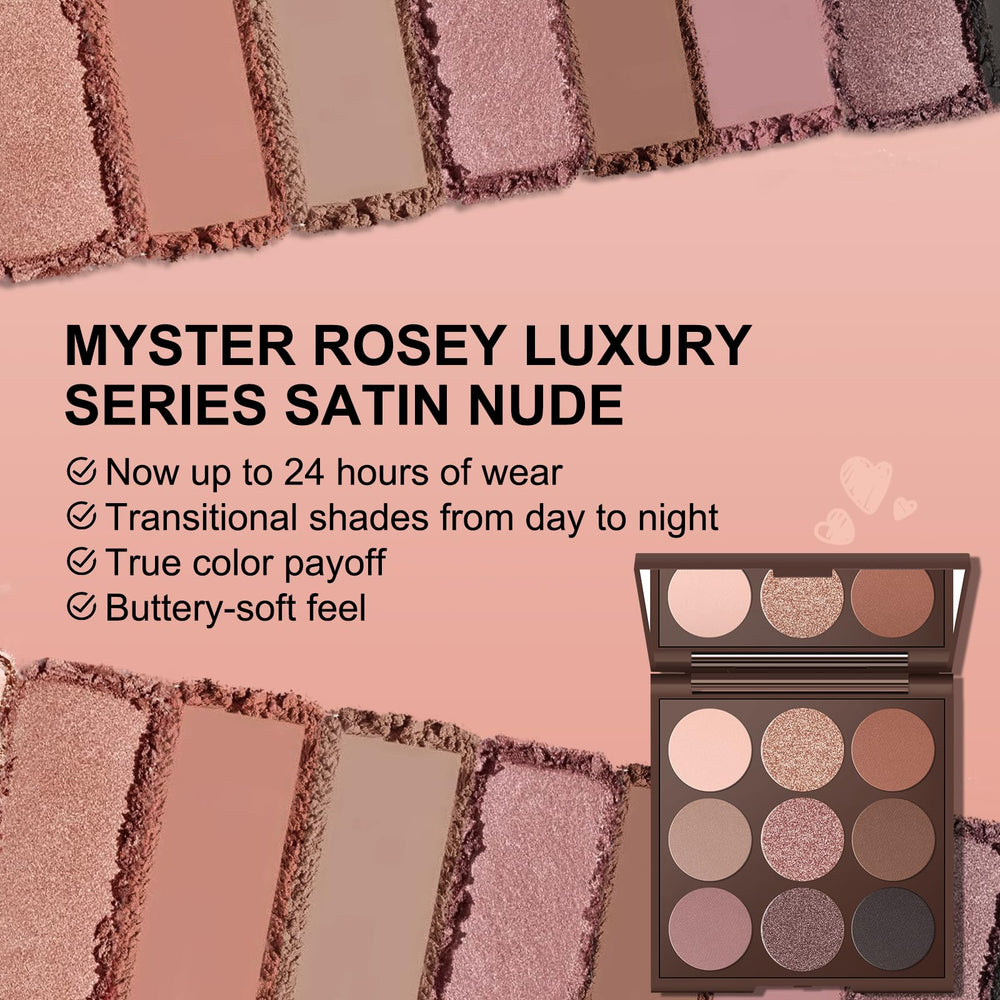 MYSTER ROSEY sombras marrón para look neutro y duradero.