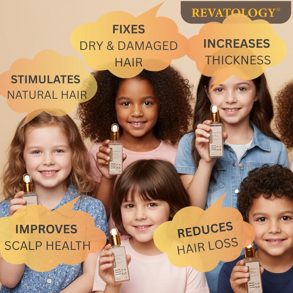 Mystique Abundance REVATOLOGY: goutte-serum cheveux enfant, hydratation du cuir chevelu