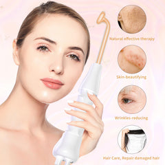 MYSWEETY High Frequency wand nozzle close-up showing precise treatment area