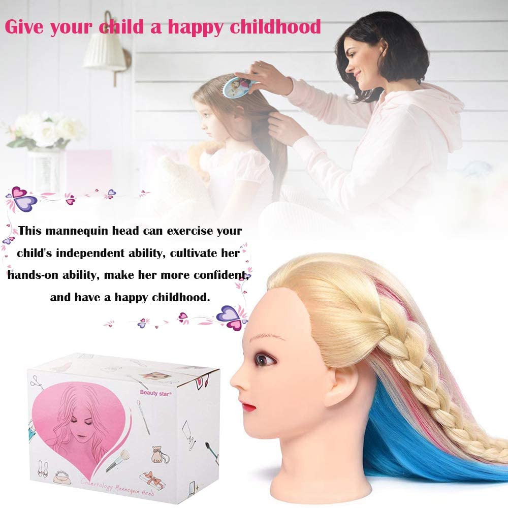 MYSWEETY pelo sintético multicolor listo para practicar técnicas