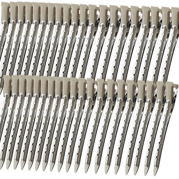 Mythos pinzas aligator plateadas de 3-5 pulgadas para peinados duraderos.