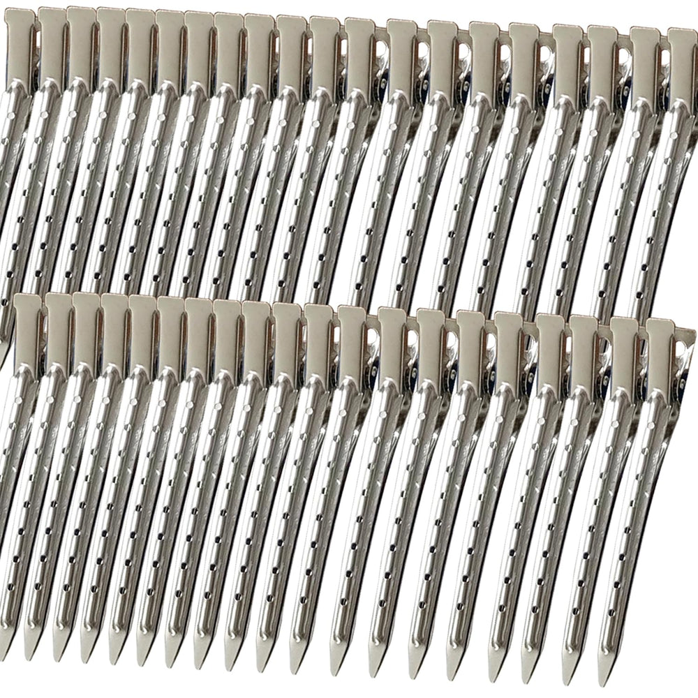 Mythos pinzas aligator plateadas de 3-5 pulgadas para peinados duraderos.
