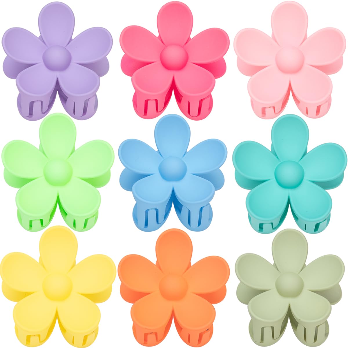 Mythos pinzas con flores estilo rosa, fijación duradera para peinados diarios