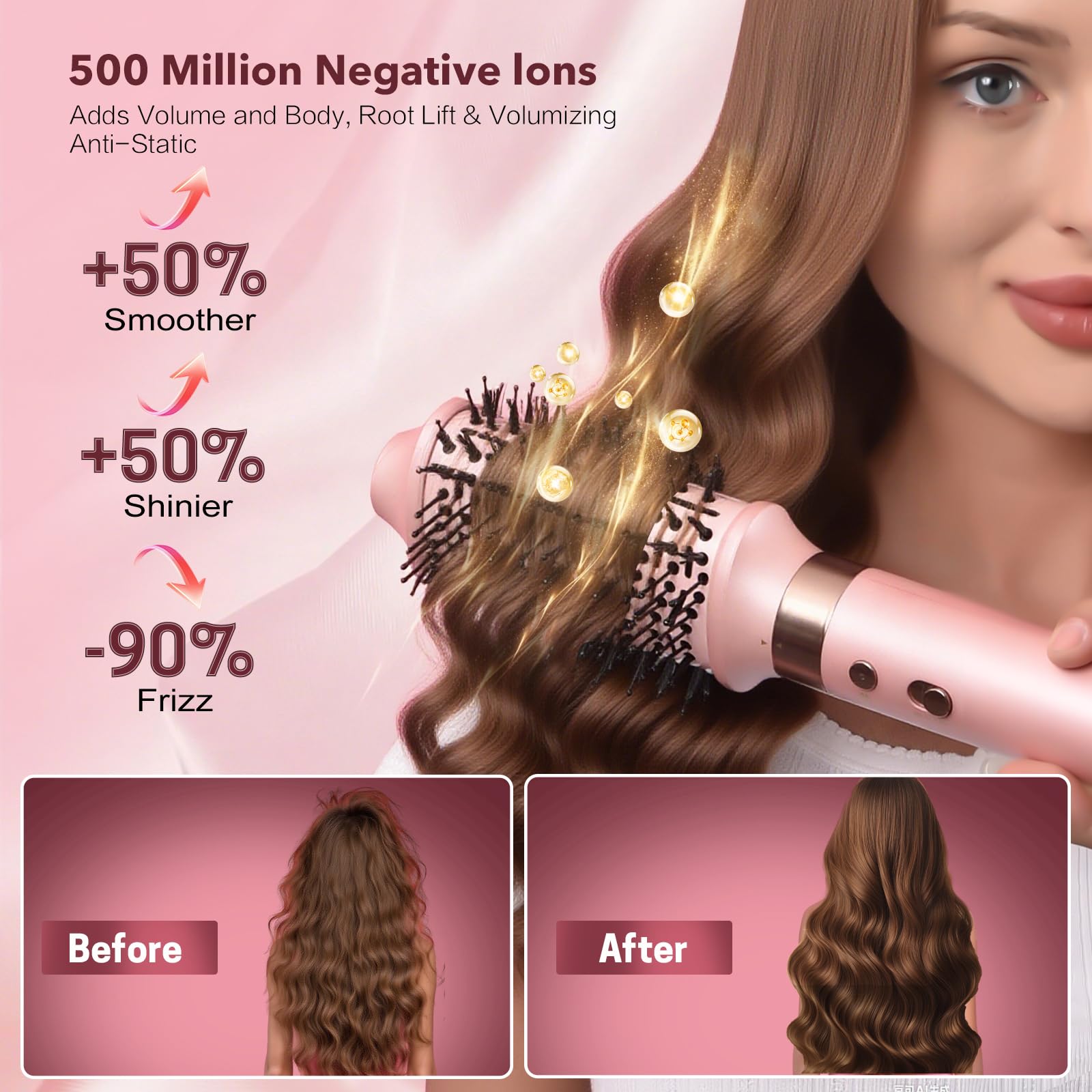 Mythsight StyleVibe con iones negativos para brillo y reducción de frizz.