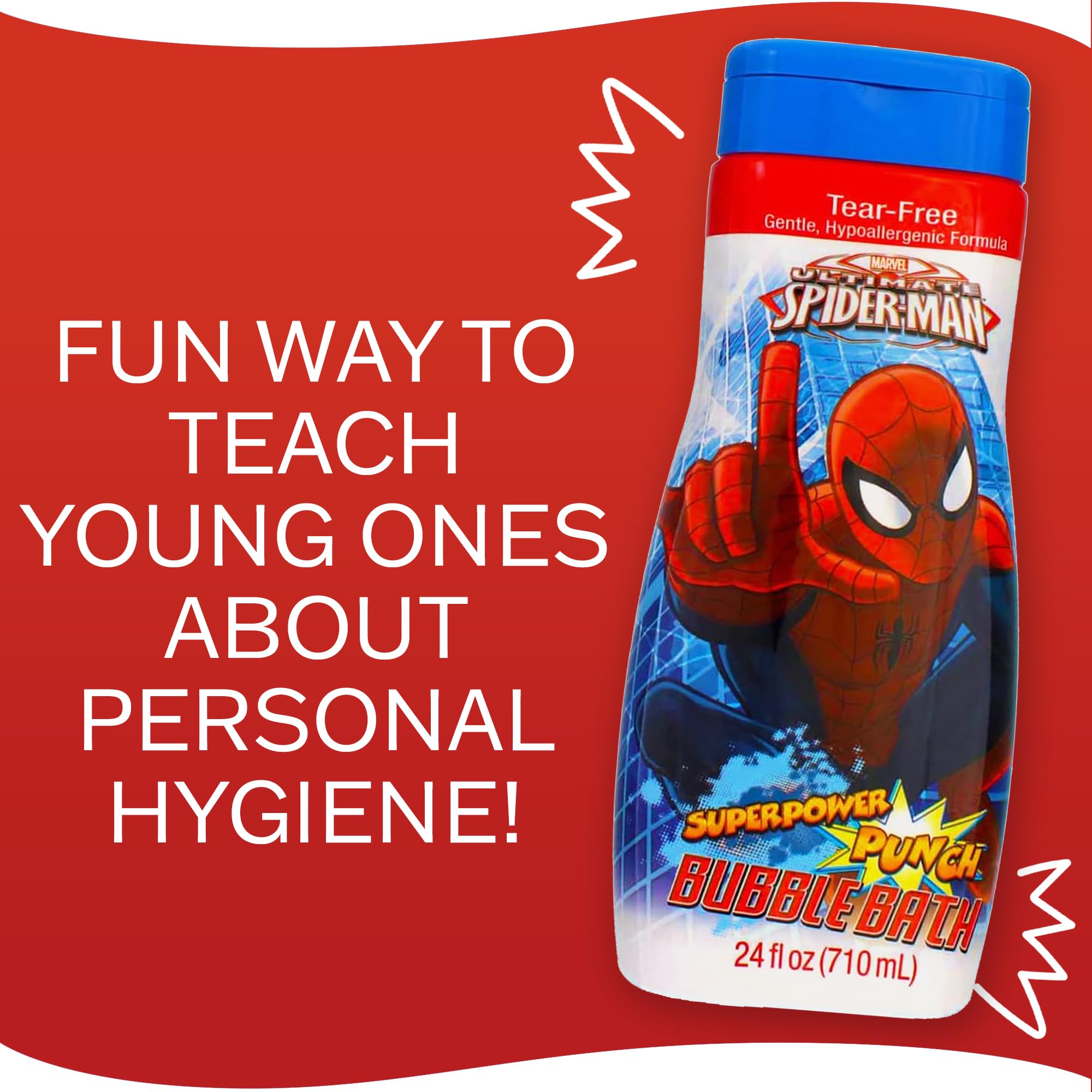 MZB Accesorios Amazing Spider-Man burbuja de baño aroma sandia para el baño