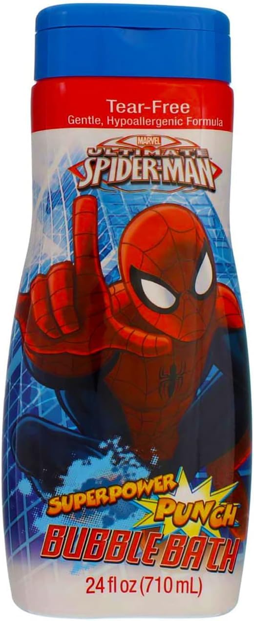 MZB Accesorios Amazing Spider-Man burbuja de baño botella aroma fresco para el baño