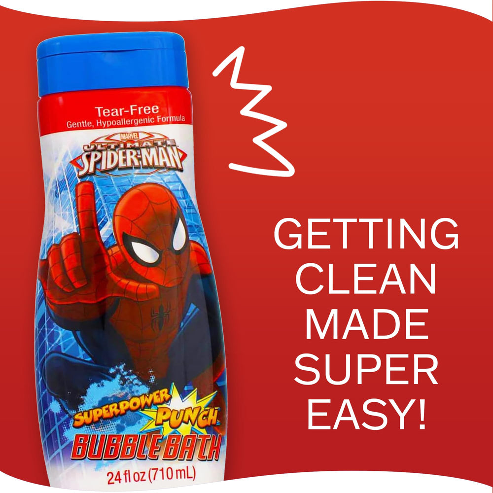 MZB Accesorios Amazing Spider-Man burbuja de baño uso seguro con instrucciones