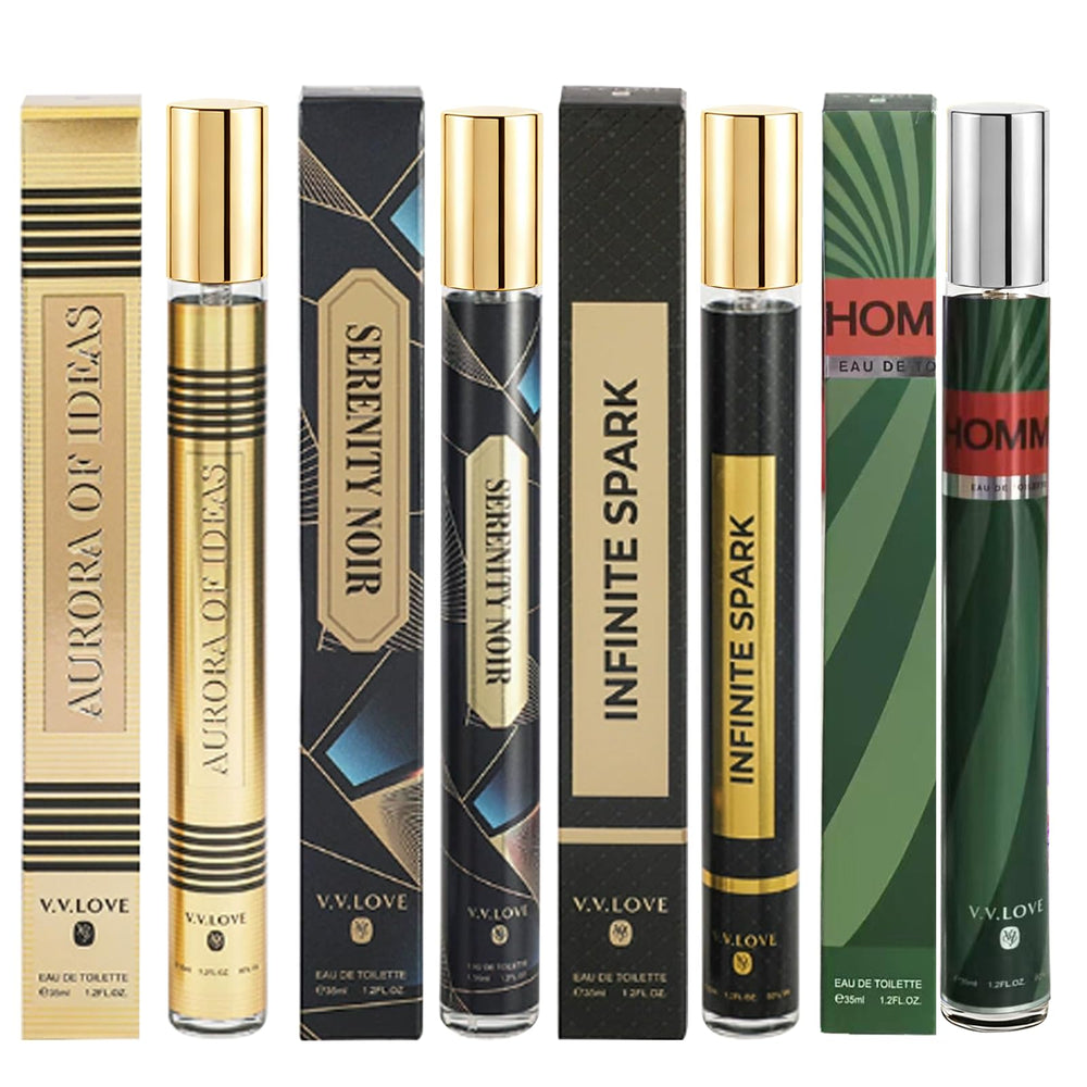 MZANK cuatro colonias para hombres, ideal regalo y tamaño de viaje.
