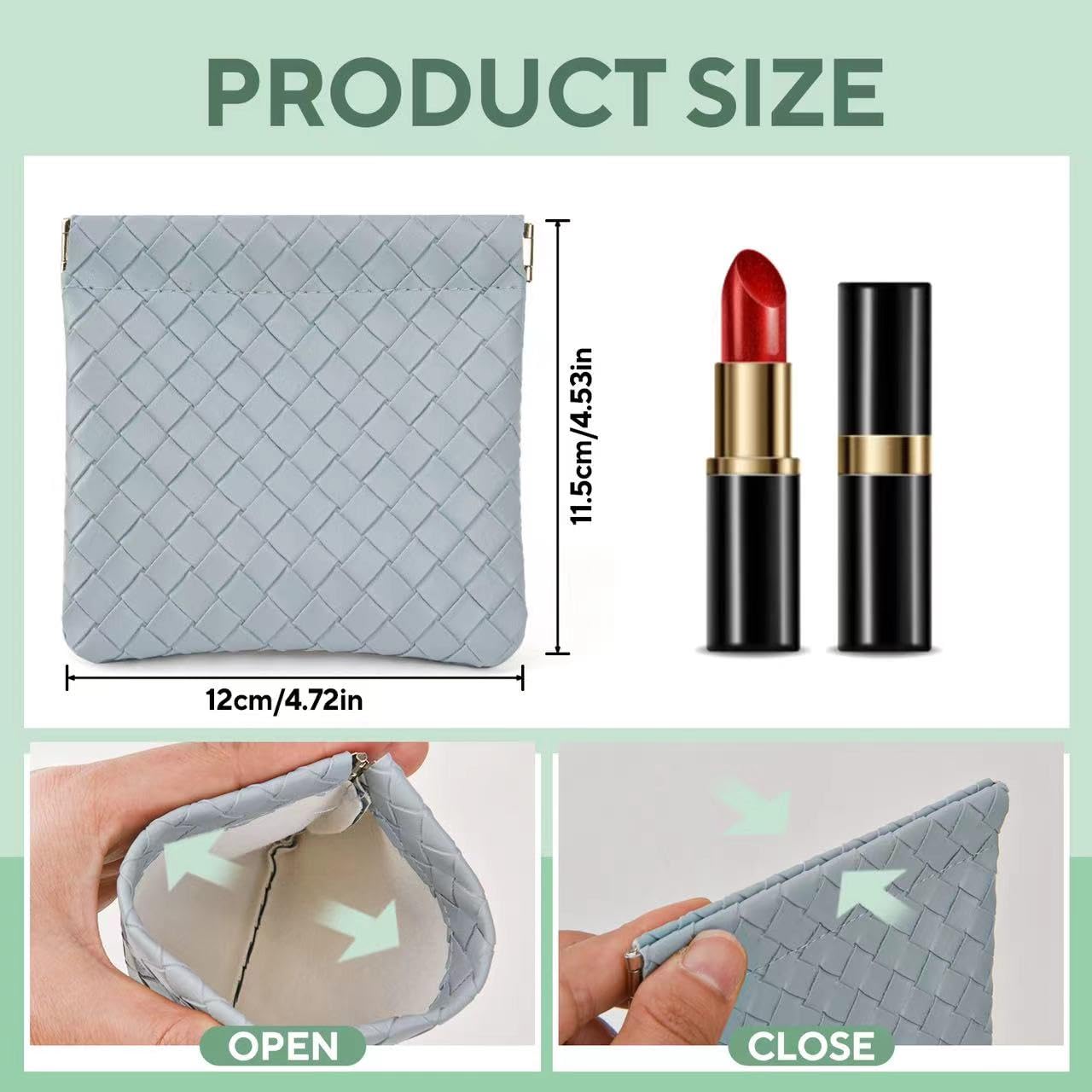 Estuche MZLUWM de tamaño compacto para bolso y viajes.