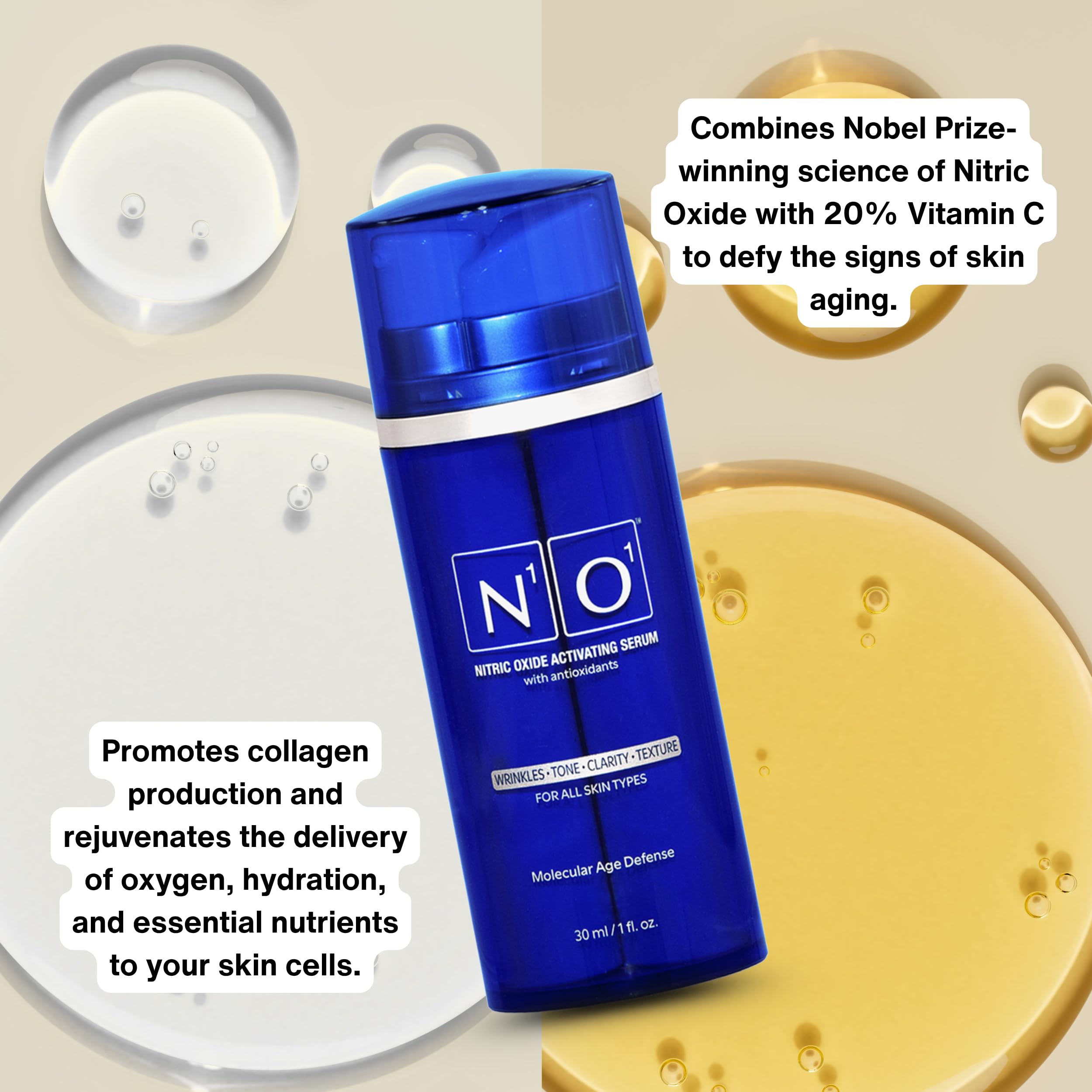 N1O1 serum sin fragancia, apto para piel sensible.