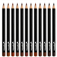 Delineador labial Nabi: conjunto de 12 tonos marrones para definir labios con estilo