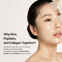 NACIFIC mascarilla gel colágeno arroz, aplicación de dos horas mejora firmeza temporal