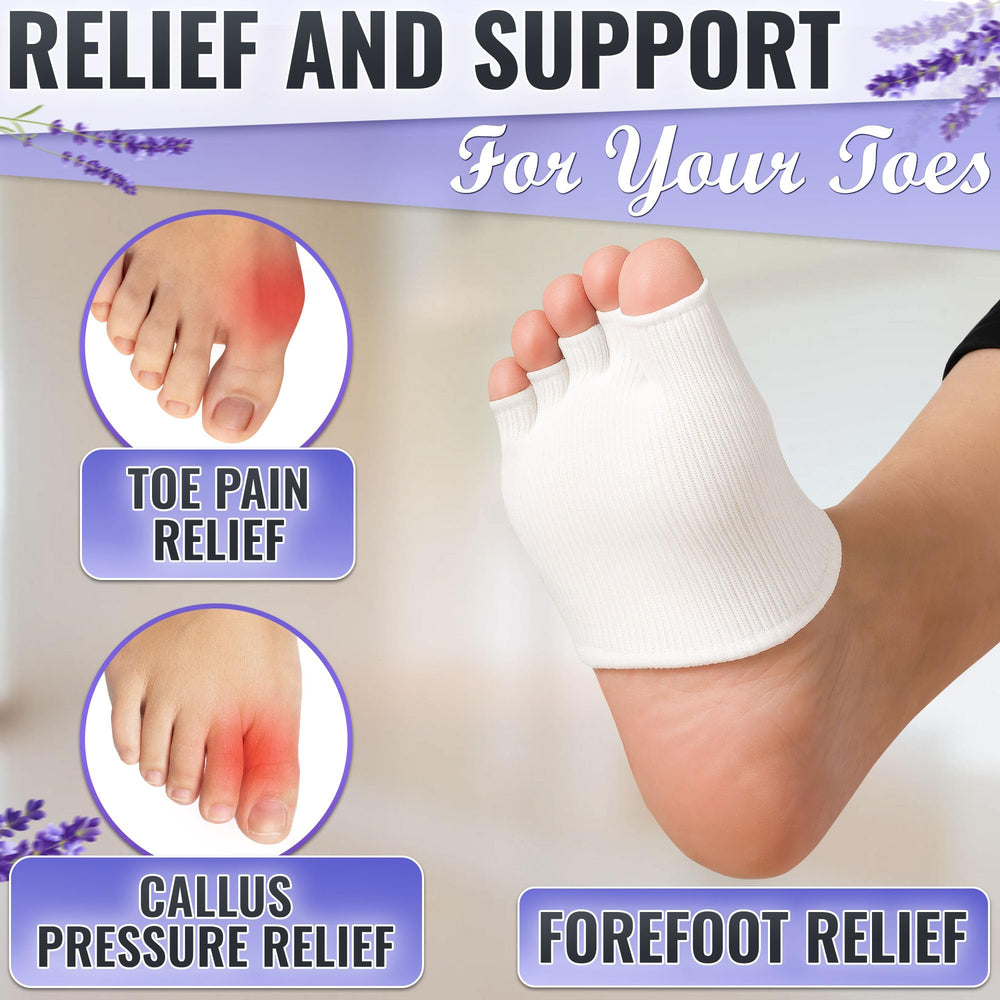 NADOBA pedicura con separadores de dedos y gel.