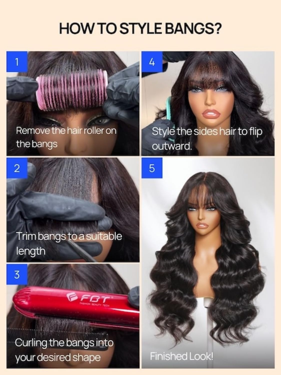 Ondas sueltas Nadula de 16 pulgadas para looks versátiles.