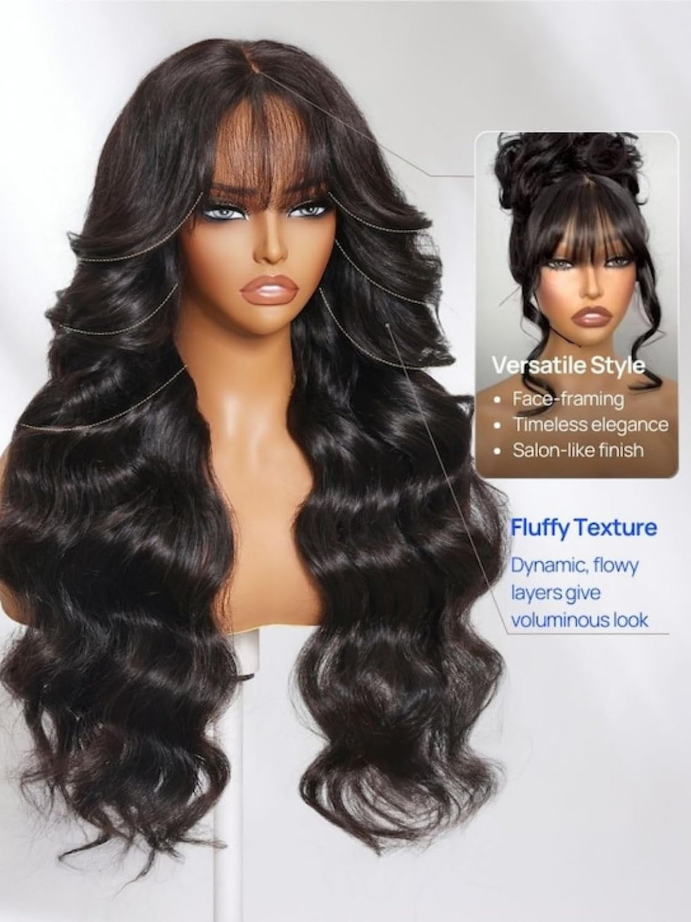 Paquete Nadula con accesorios para cambios de look fáciles.