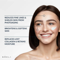 NAELI crema anti-edad con péptidos para firmeza y suavidad.