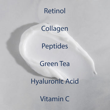 NAELI Crema de Retinol Noche, aplicación facial y cervical, uso nocturno para cuidado diario.