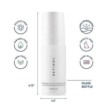 NAELI crema retinol noche con colageno y peptidos, textura sedosa.