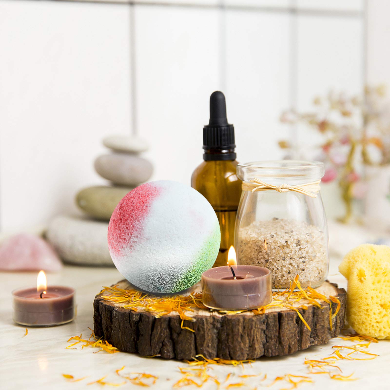 Nagaliving Bombas de Baño Limón Dulce: notas cítricas vivas para un baño refrescante.