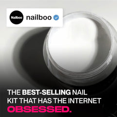 Nailboo aplicación-capa-base-y-polvo: proceso rápido para uñas duraderas.