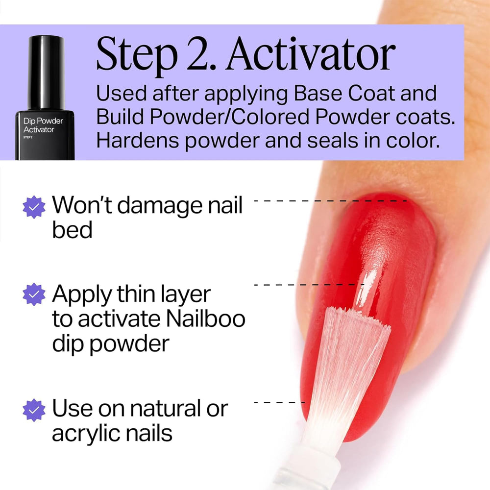 Nailboo capa superior brillo diamantado protege el color.