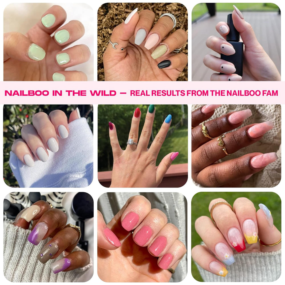 Fórmula premium Nailboo para experiencia de uso para principiantes y profesionales.