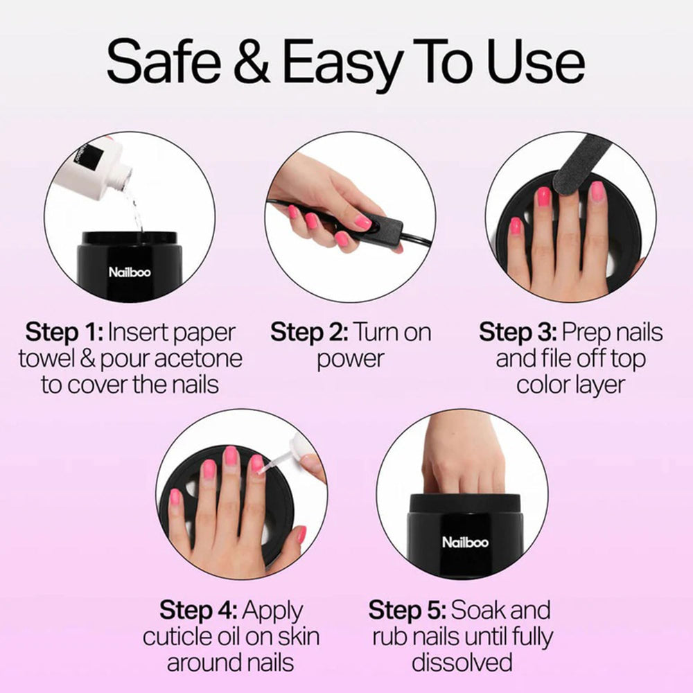 Outil raclage Nailboo, retrait des résidus sur les ongles