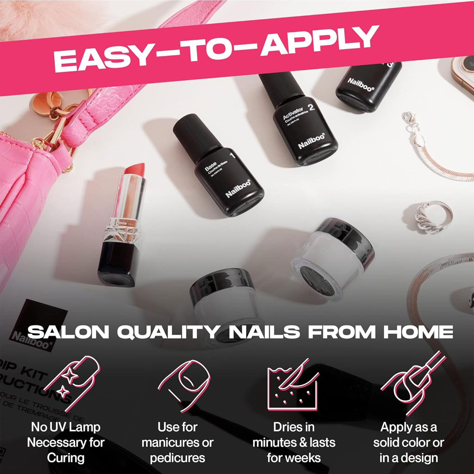 Nailboo-uñas-acabado-brillante: brillo profesional en casa.