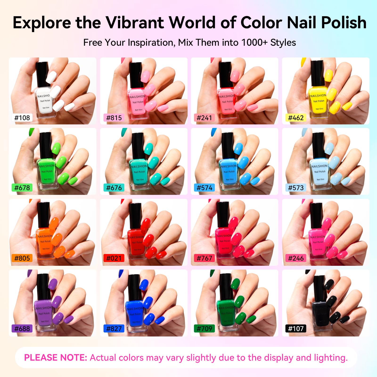 Capa base Nailshion protege uñas y mejora adherencia para un acabado duradero.