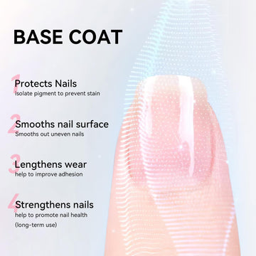 Nailshion color lock brillo duradero mantiene uñas radiantes.