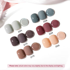 Nailshion Nude Grays: muestra de colores para distintas ocasiones.