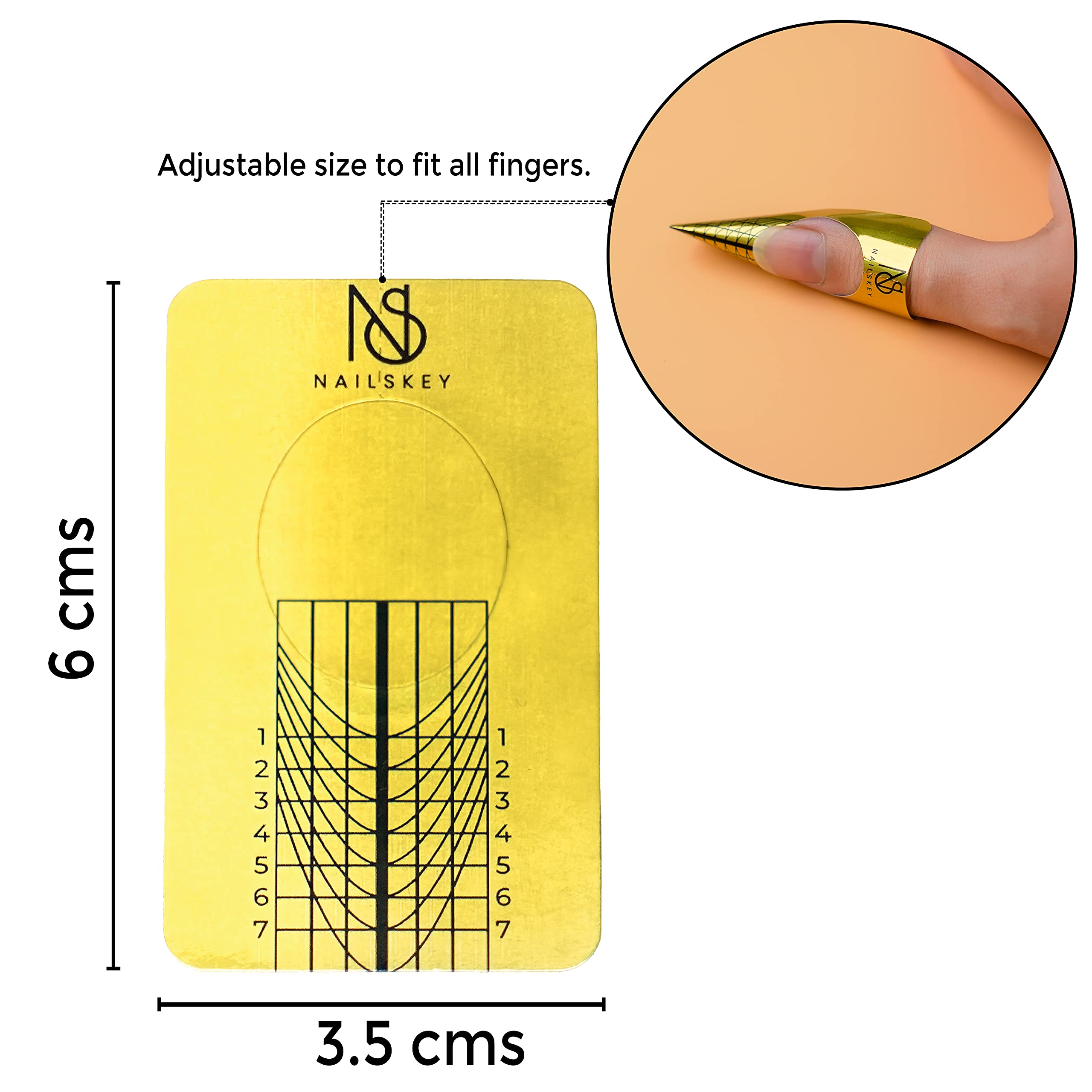 Nailskey: forma compatible con gel, UV y acrílico para uso versátil