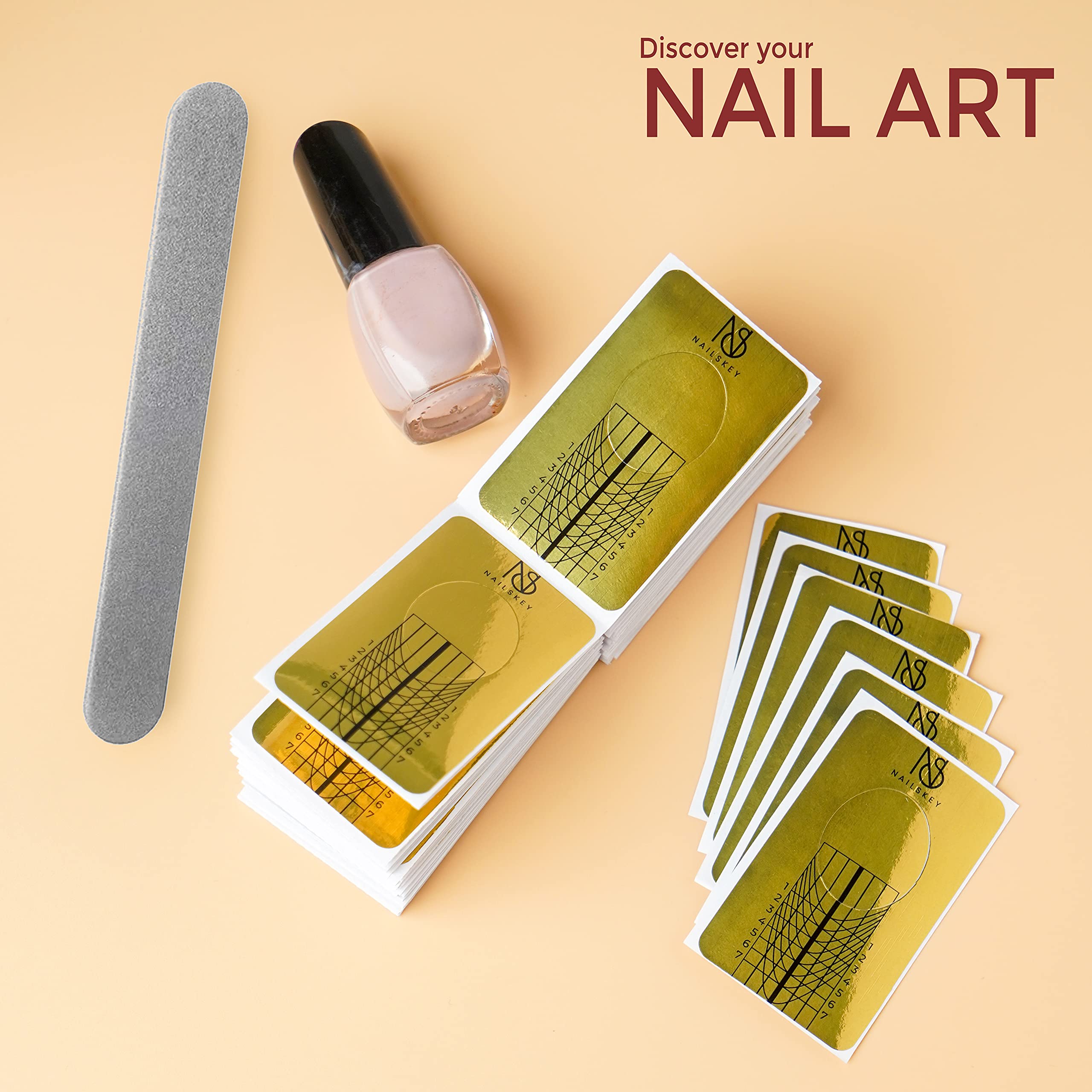 Nailskey: paquete de 100 formas para uñas en casa o salón