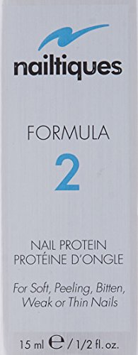 Nailtiques Formula 2 Protein botella trasera etiqueta legible