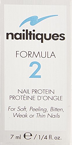 Nailtiques Proteína 2 – etiqueta informativa para uso diario y almacenamiento.