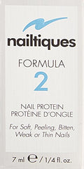 Nailtiques Proteína 2 – etiqueta informativa para uso diario y almacenamiento.