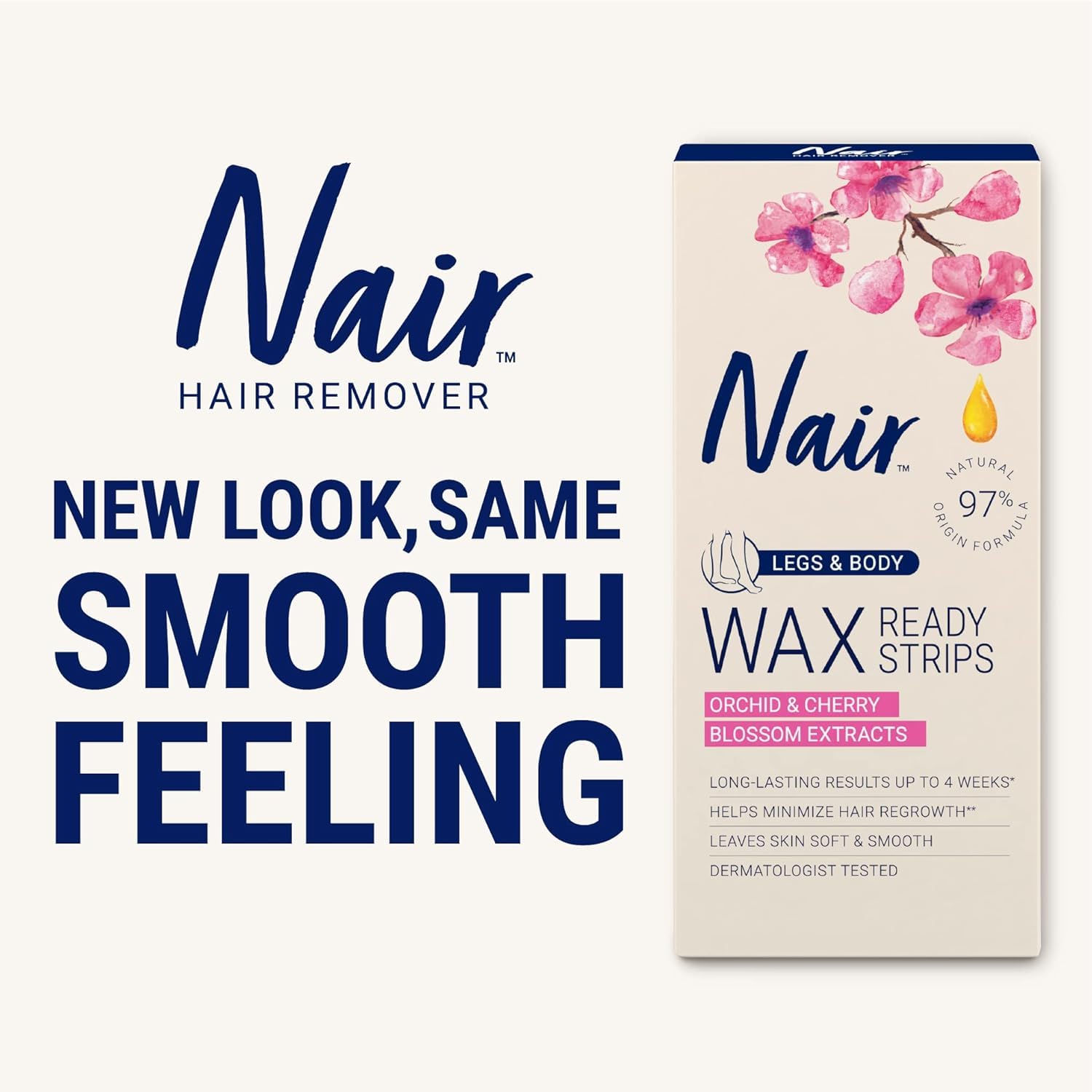 Nair guía de depilación para uso en casa.