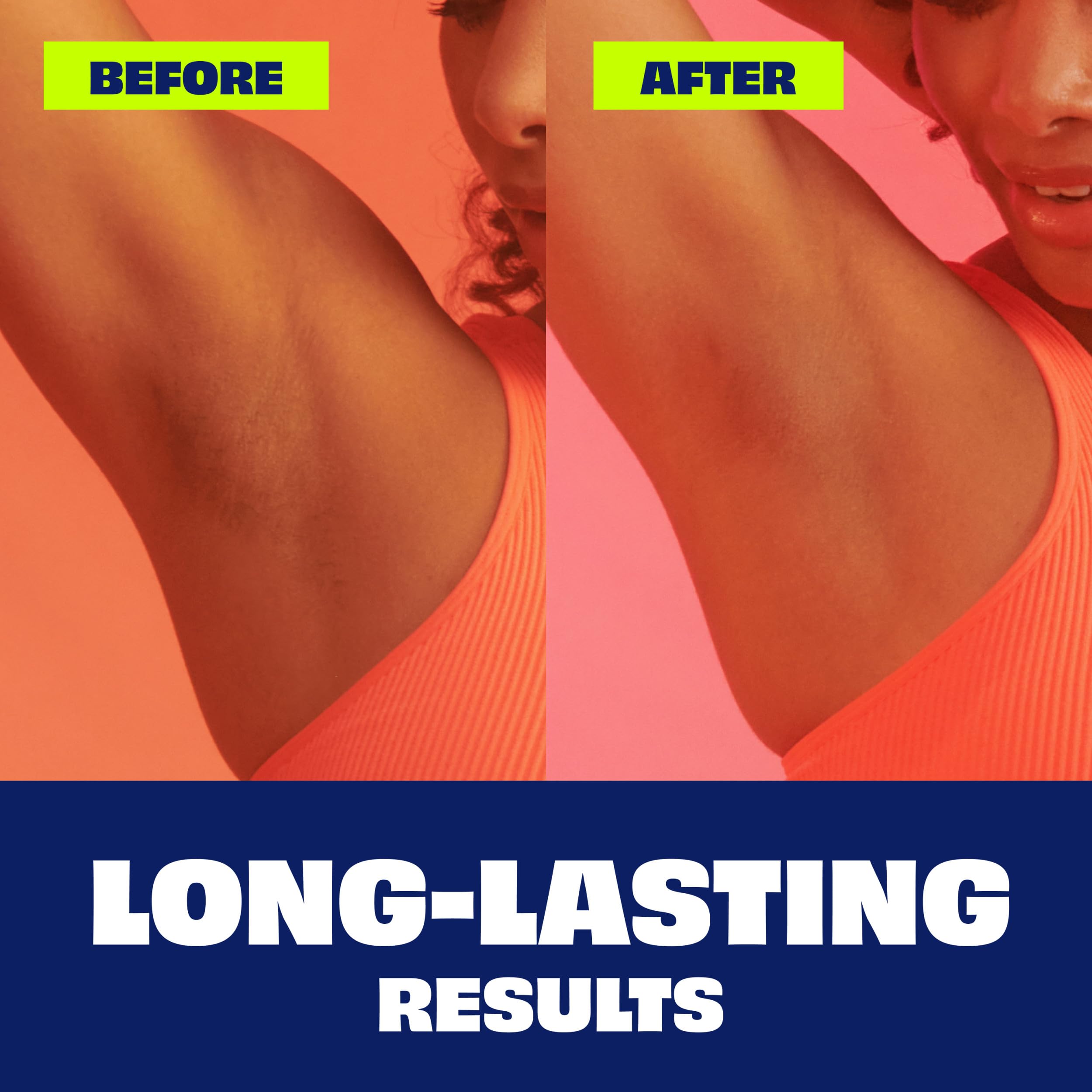 Nair Lux Wax aplicación en piernas para resultados duraderos